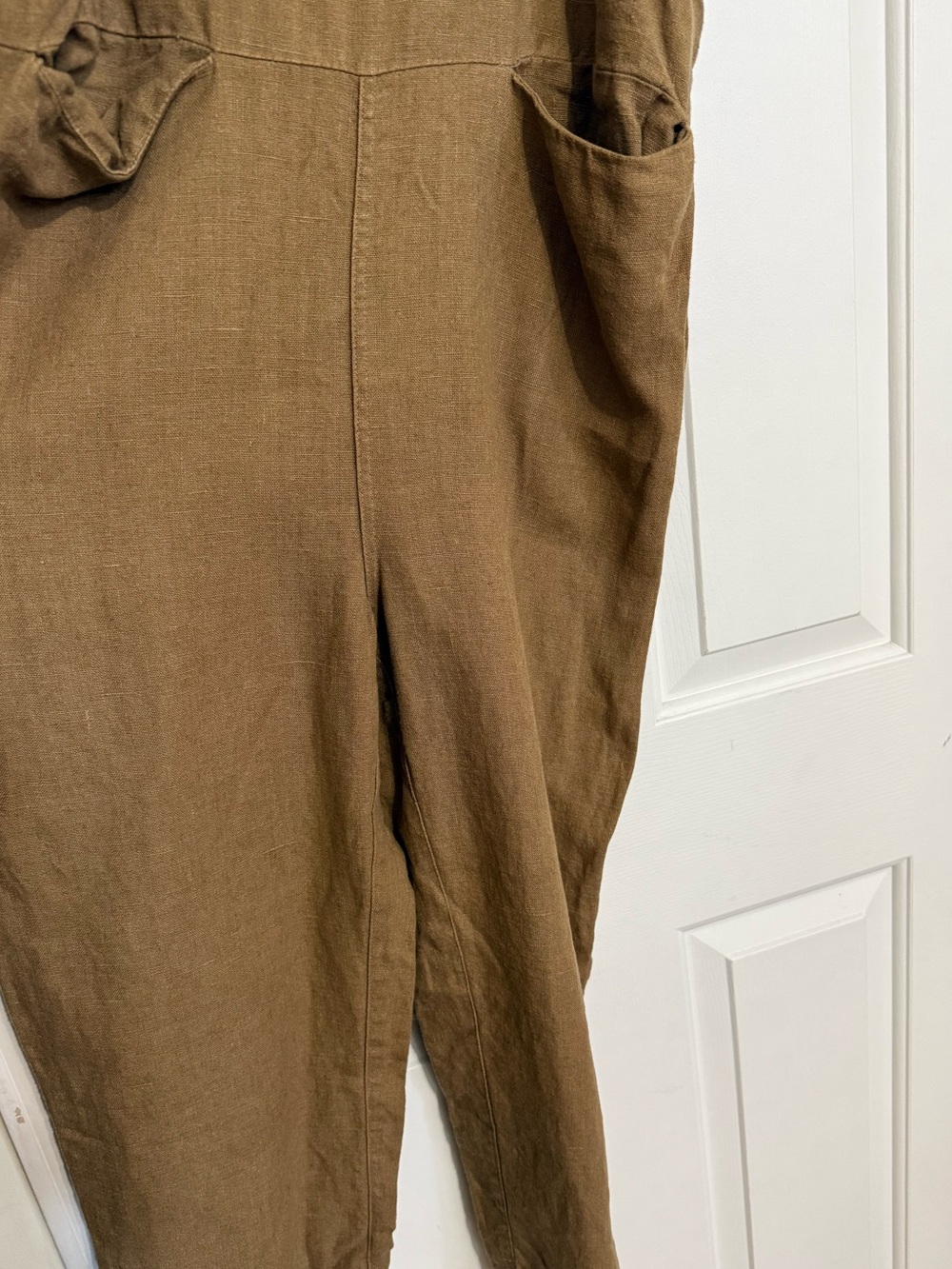 Beaton Linen overalls jumpsuit 100% linen slow fashion natural clothing - Picture 5 of 10